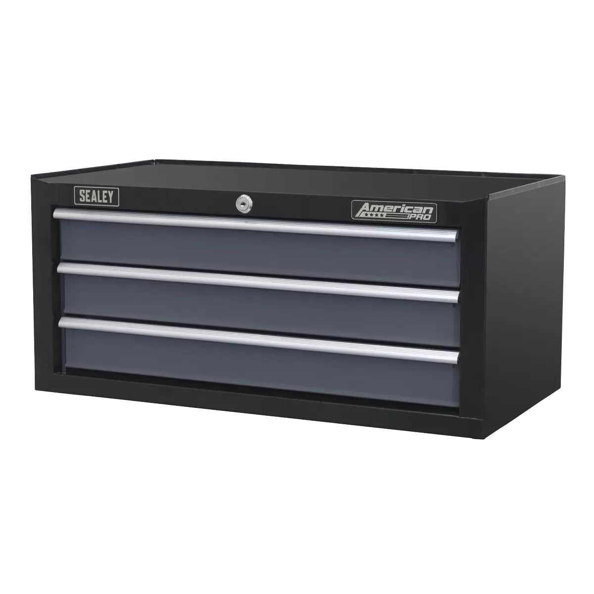 Sealey AP3503TB 3 Drawer Mid-Box Tool Chest with Ball-Bearing Slides Black/Grey