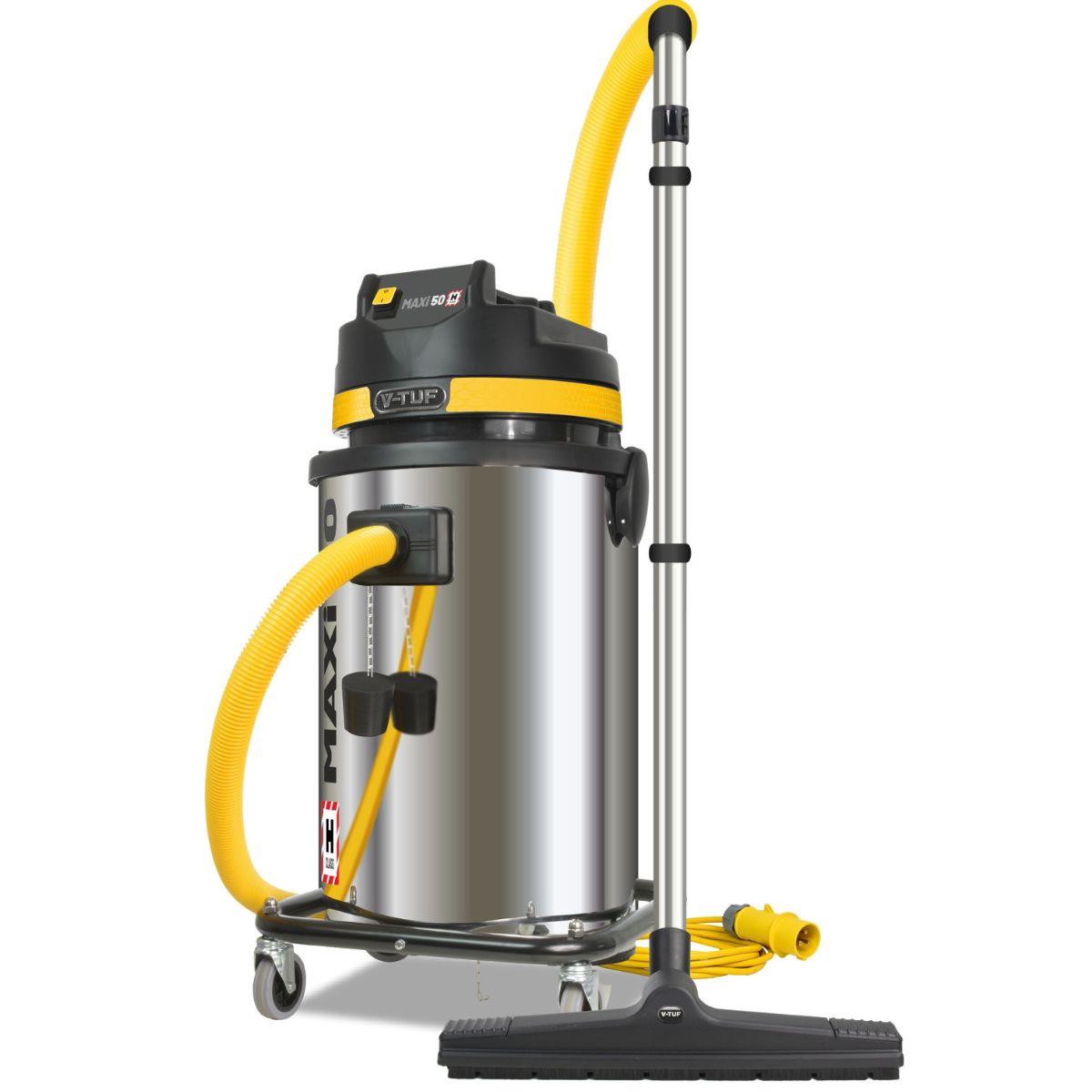 V-TUF MAXIH110-50L H-Class Industrial Dust Extraction Vacuum Cleaner 110V/1750W