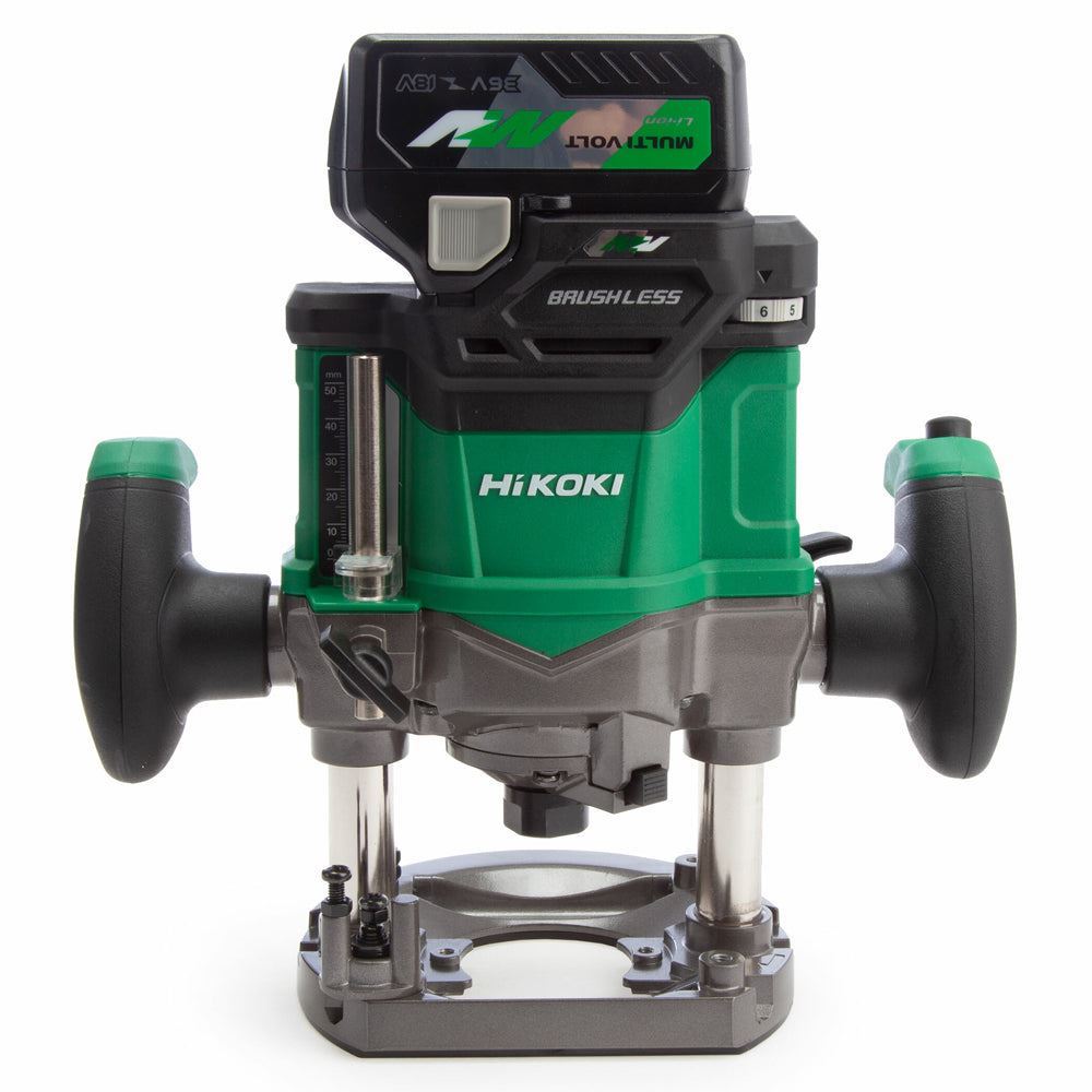 Hikoki M3612DAJPZ 36V Brushless Router 2.5Ah Battery Charger with 1/2