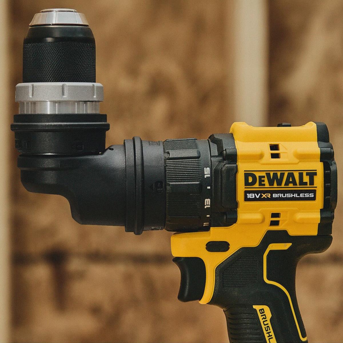 Dewalt DCD803NT-XJ 18V XR Brushless Multi-Head Drill Driver Body Only with Interchangeable Heads & Case
