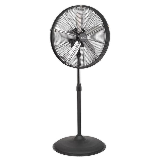 Sealey HVF20PO 20" Industrial High Velocity Oscillating Pedestal Fan 230V/115W