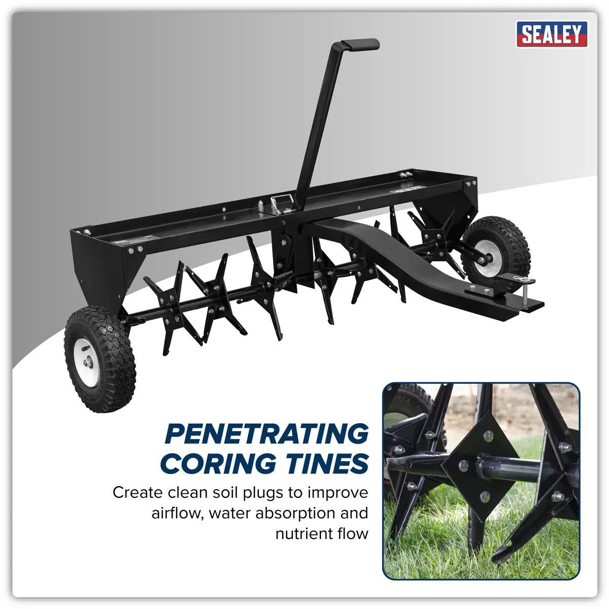 Sealey SLA48T Tow Behind Plug Aerator 48 Inch