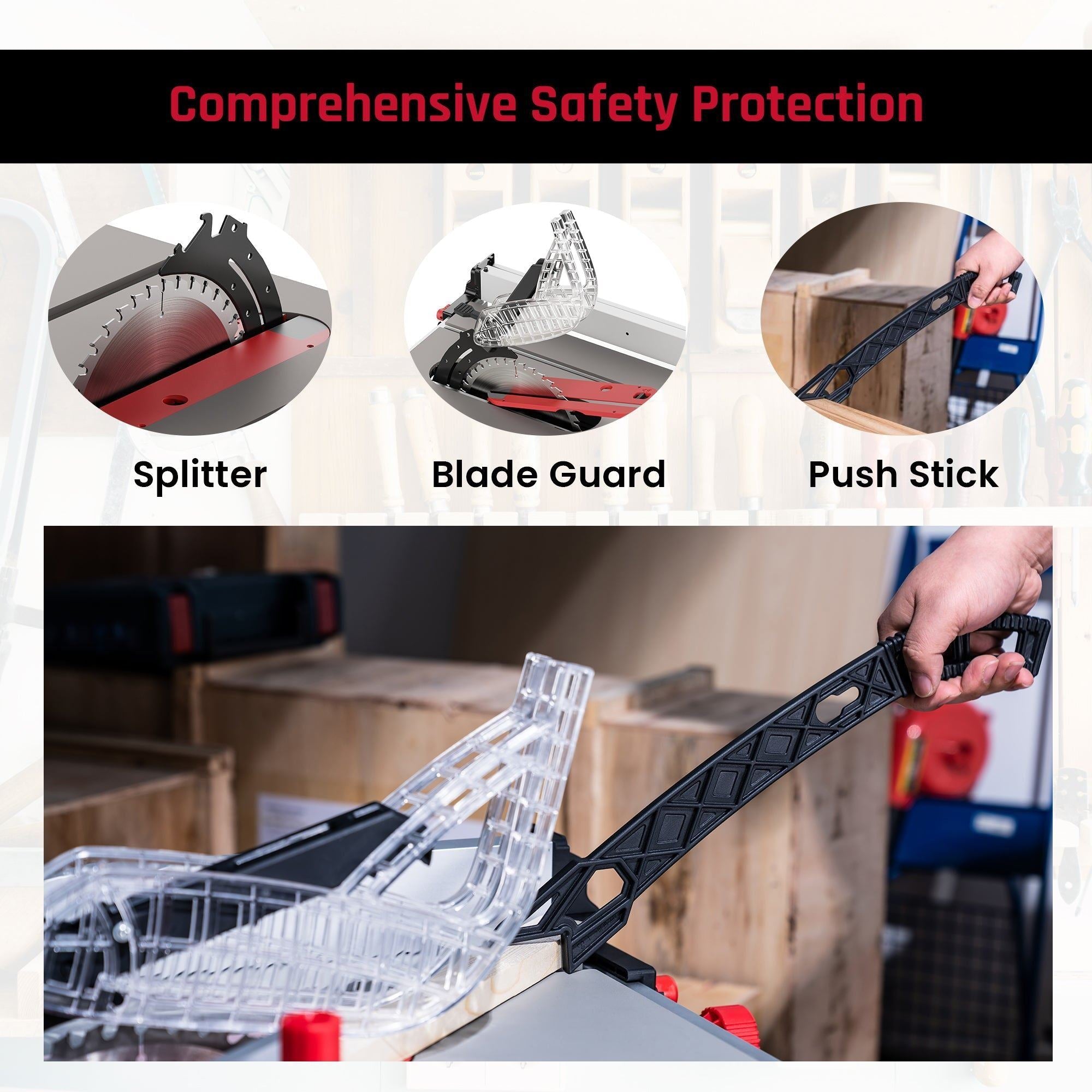 Excel 254mm Portable Table Saw 240V/1800W Item Condition Damaged Box