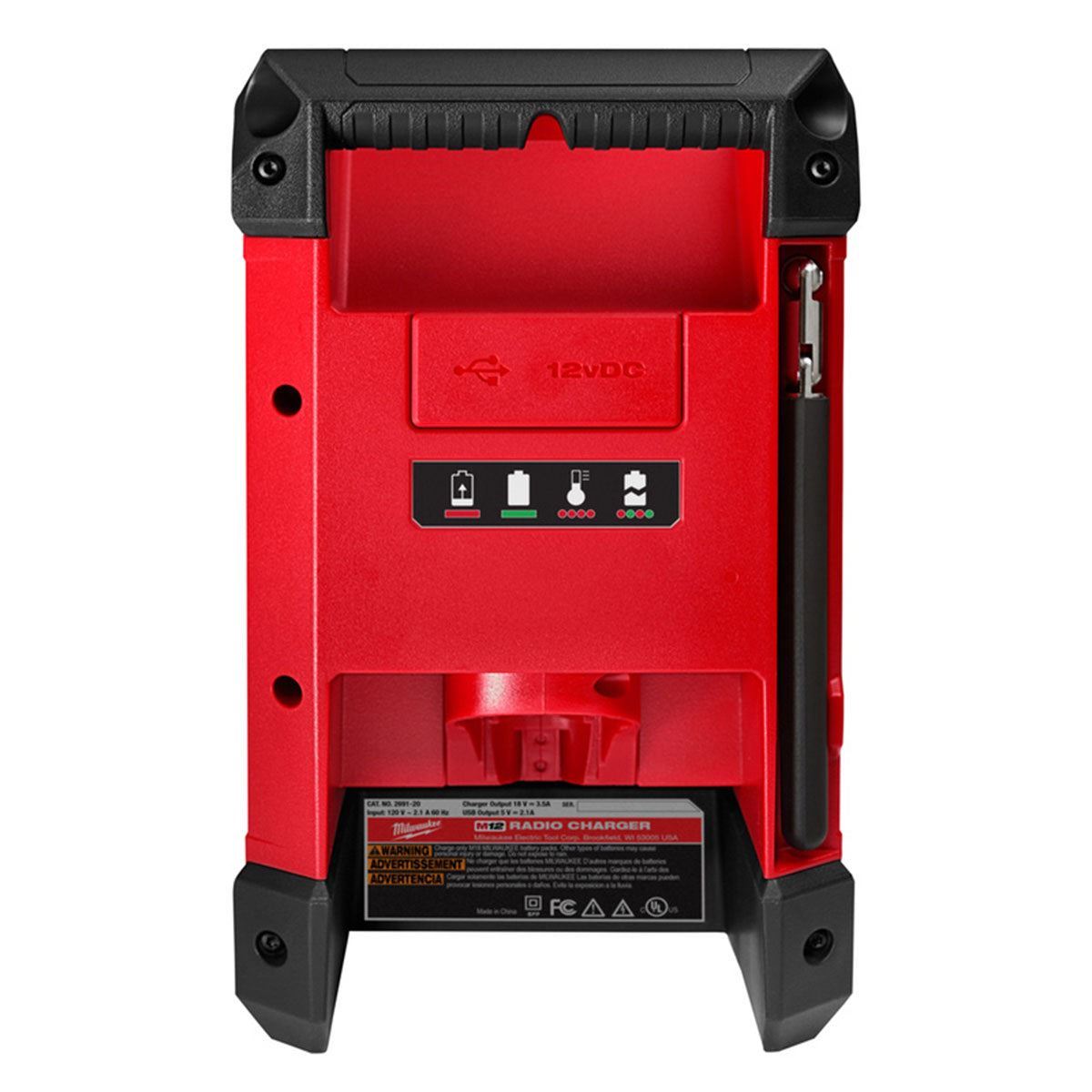 Milwaukee M12RCDAB+-0 12V Radio and Charger with 5.0Ah Battery