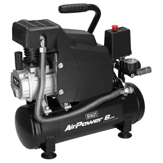 Sealey SAC0620A 6L Direct Drive Air Compressor 230V/13A Compact, Powerful & Reliable for Workshops