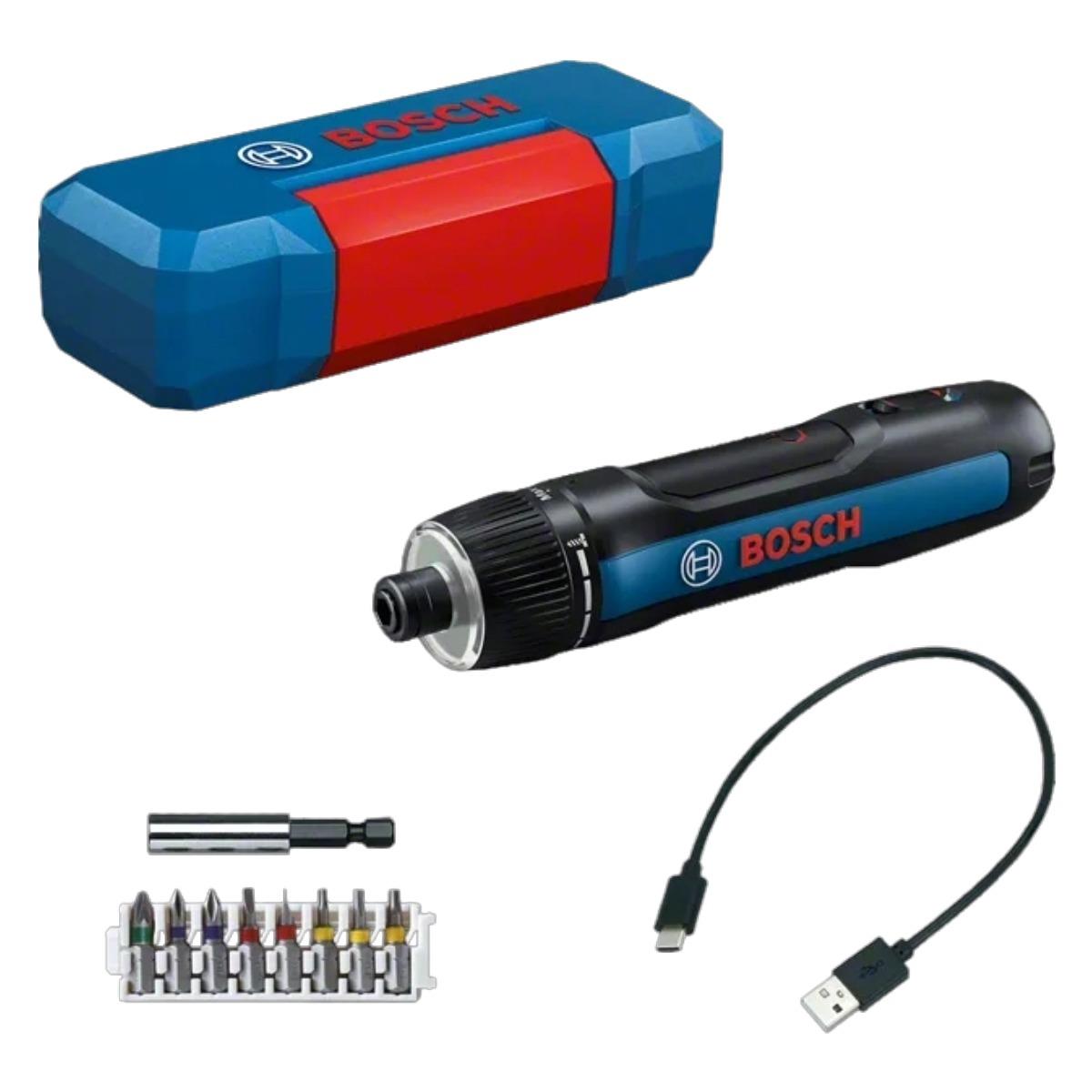 Bosch Go Professional 3.6V Screwdriver with 8 Piece Bit Set in Case 06019H2201
