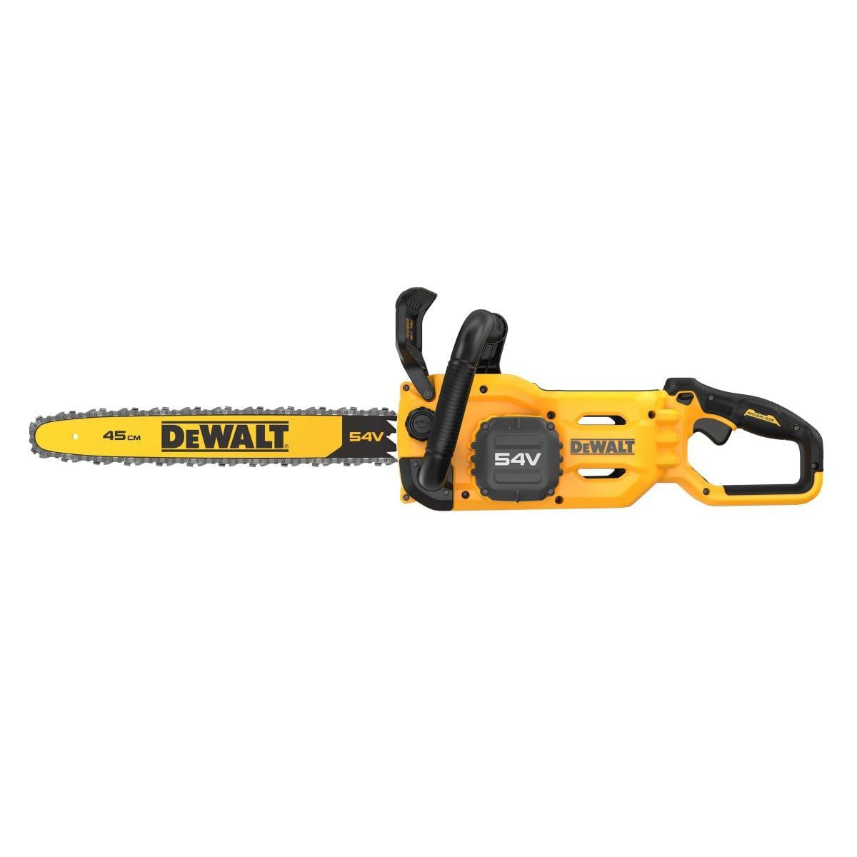 Dewalt DCMCS574X1-GB 54V XR Flexvolt Brushless 45cm Chainsaw with 1 x 9.0Ah Battery & Charger