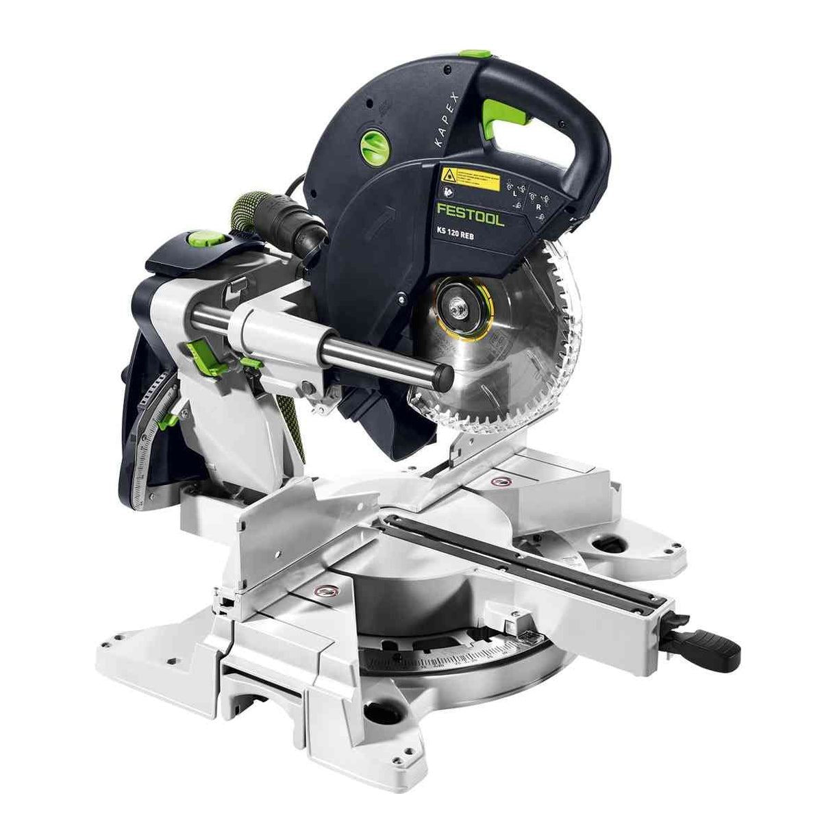 Festool KAPEX KS 120 REB 230V GB 260mm Sliding Compound Mitre Saw - 575304 With SYS-AIR M Air purifier 577785