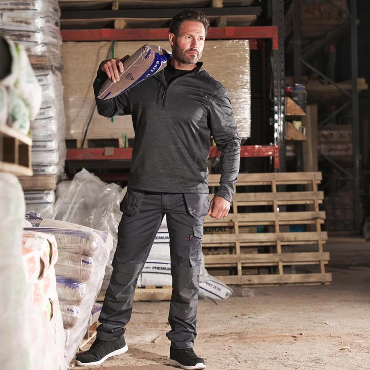 TuffStuff 168 Camden Brushed Fleece Mid-Layer Top Grey - Size XL