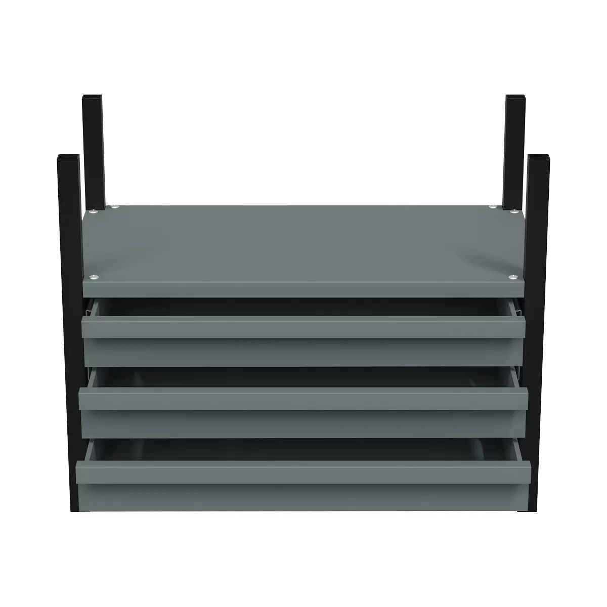 Sealey APMRM2 Modular Racking Mid Unit with 3 Drawers and 1 Shelf 580mm Versatile Storage for Tools