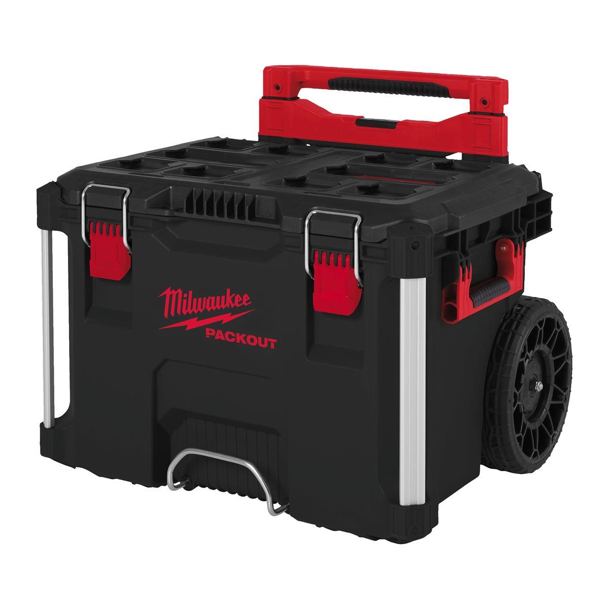 Milwaukee PACKOUT Promo 3 Piece Set Organiser + Crate + Trolley Box 4932493927