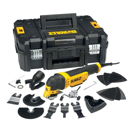 DeWalt DEW315KT-GB 240V Oscillating Multi Tool with 37 Accessories & TStak Case