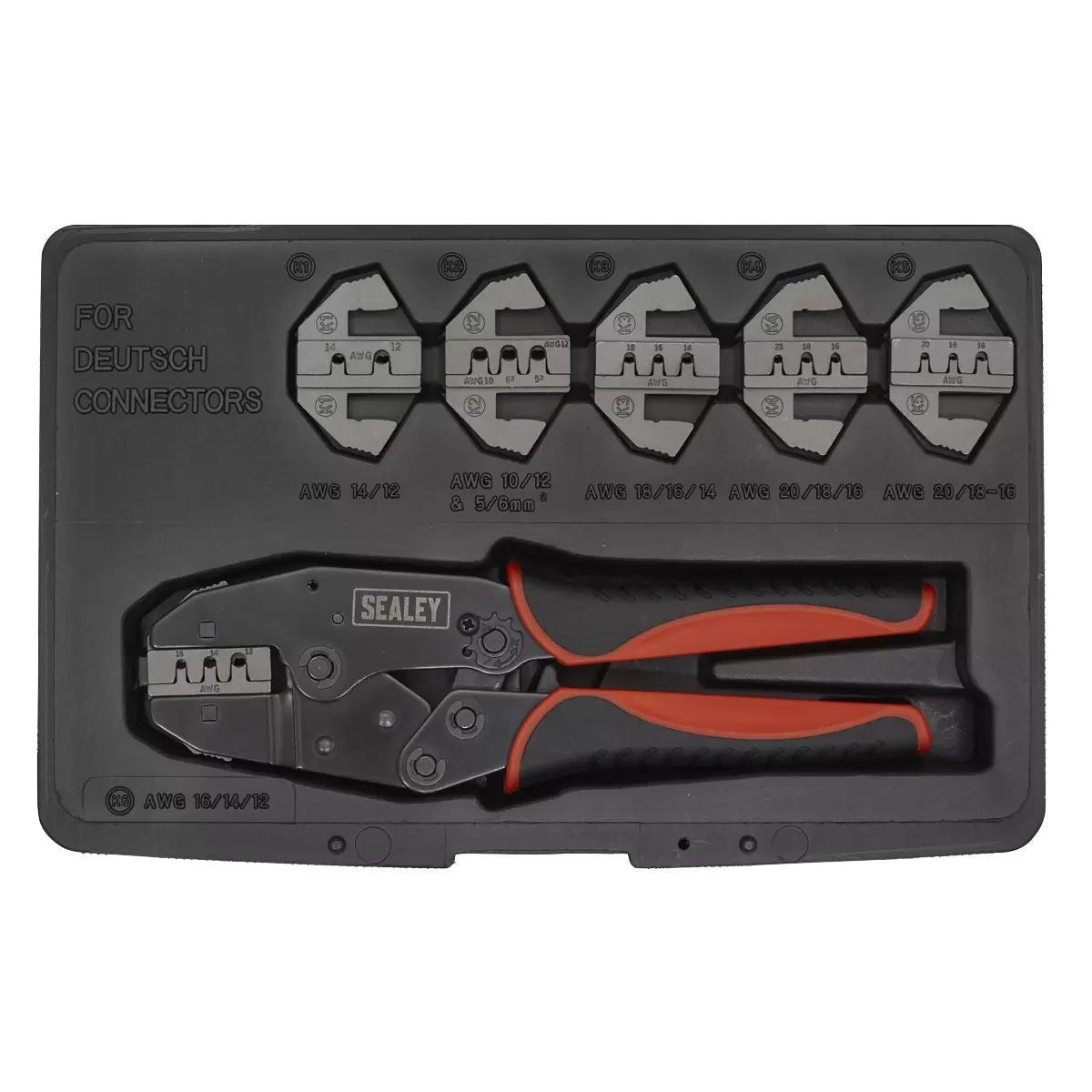 Sealey AK3870 Deutsch Connector Plier Set 7 Piece
