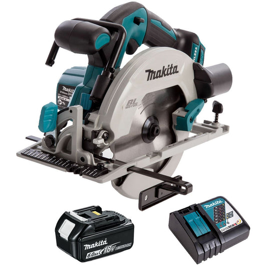 Makita DHS680Z 18V 165mm Brushless Circular Saw with 1 x 6.0Ah Battery & Charger