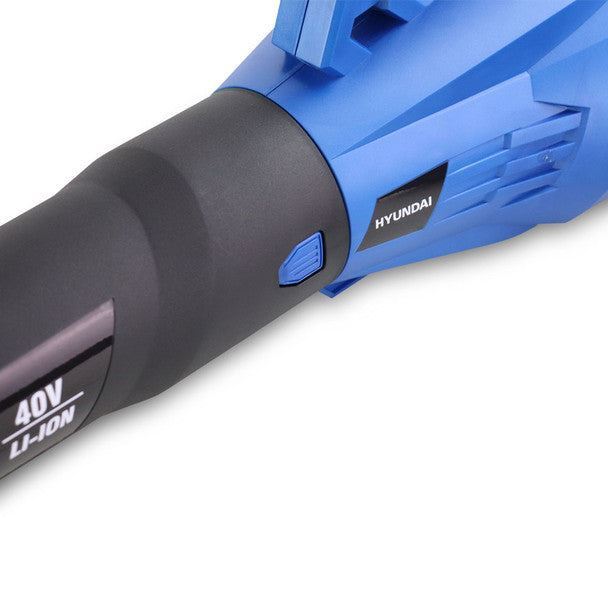Hyundai HYB40LI 40V Cordless Leaf Blower, 132mph Air Speed, Lightweight, Li-Ion Battery Powered Garden Blower