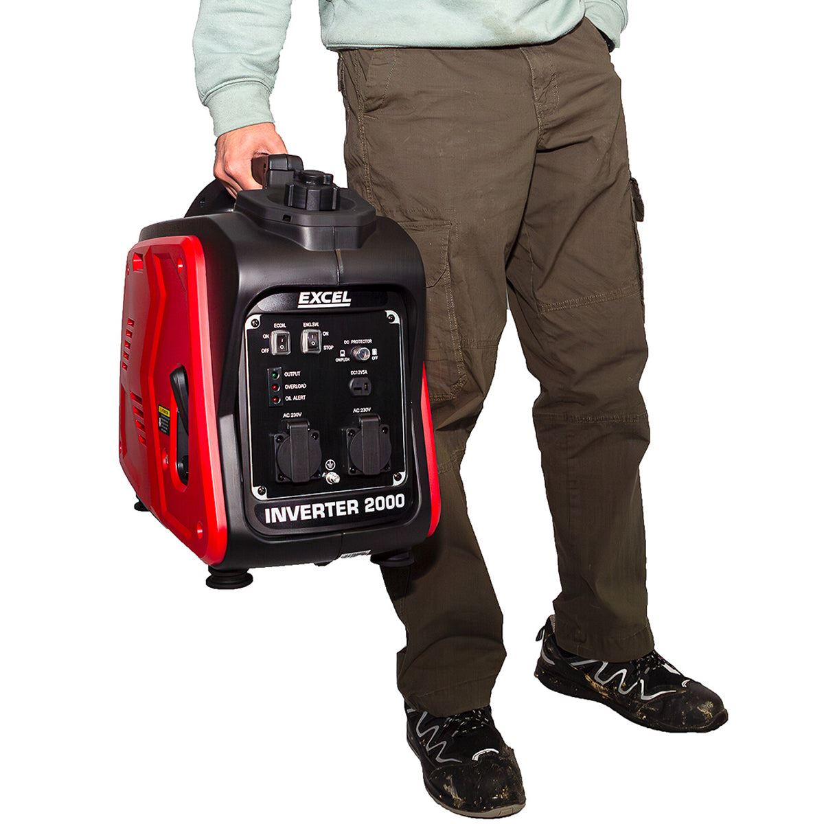 Excel Petrol Inverter Generator 4-Stroke Engine - 2000W Power Output, 99CC for Reliable Outdoor use