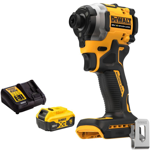 Dewalt DCF850N 18V XR Brushless Impact Driver With 1 x 5.0Ah Battery & Charger
