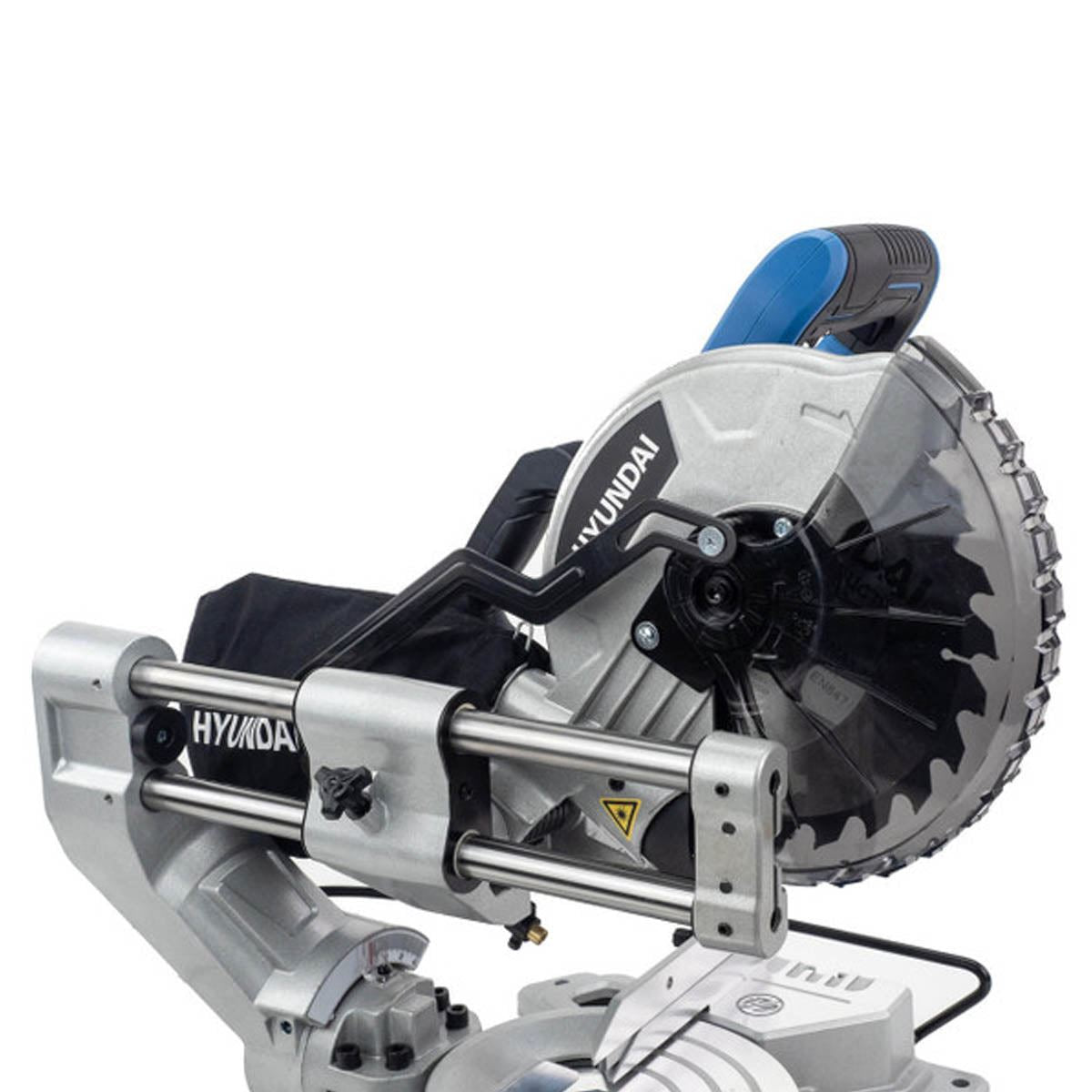 Hyundai HYMS1500E Mitre Saw with 210mm Blade 230V/1500W Crosscut Saw for Precision Cutting