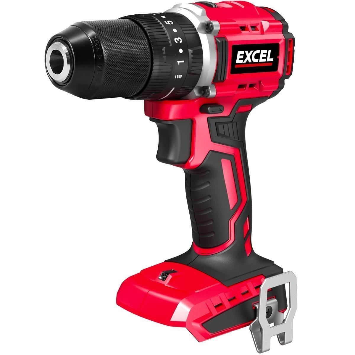 Excel 18V 4 Piece Power Tool Kit with 2 x 4.0Ah Batteries & Charger EXLKIT-16283