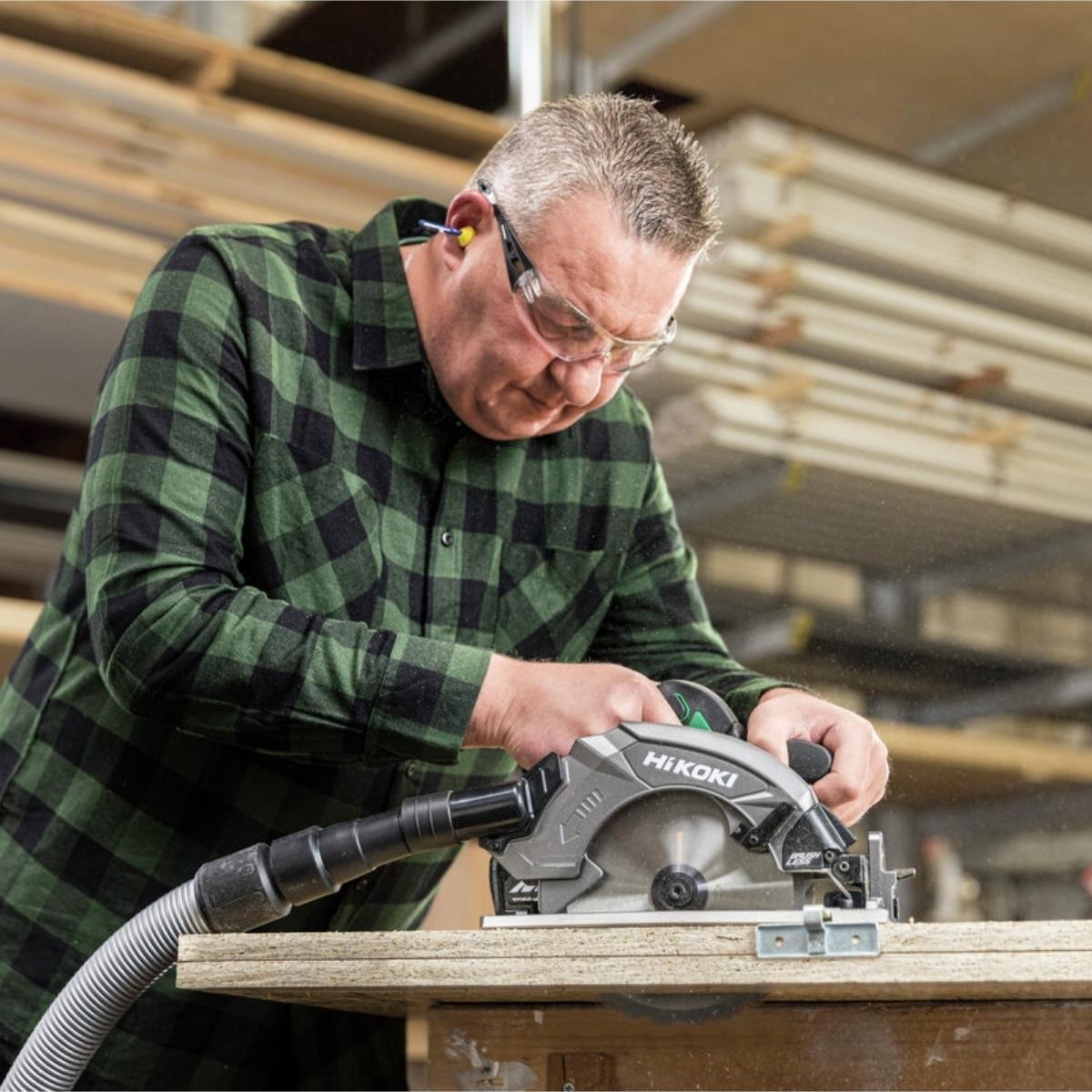 HiKOKI C1807DAW2Z 18V Brushless 190mm Circular Saw with 1 x 5.0Ah Battery, Charger & Case