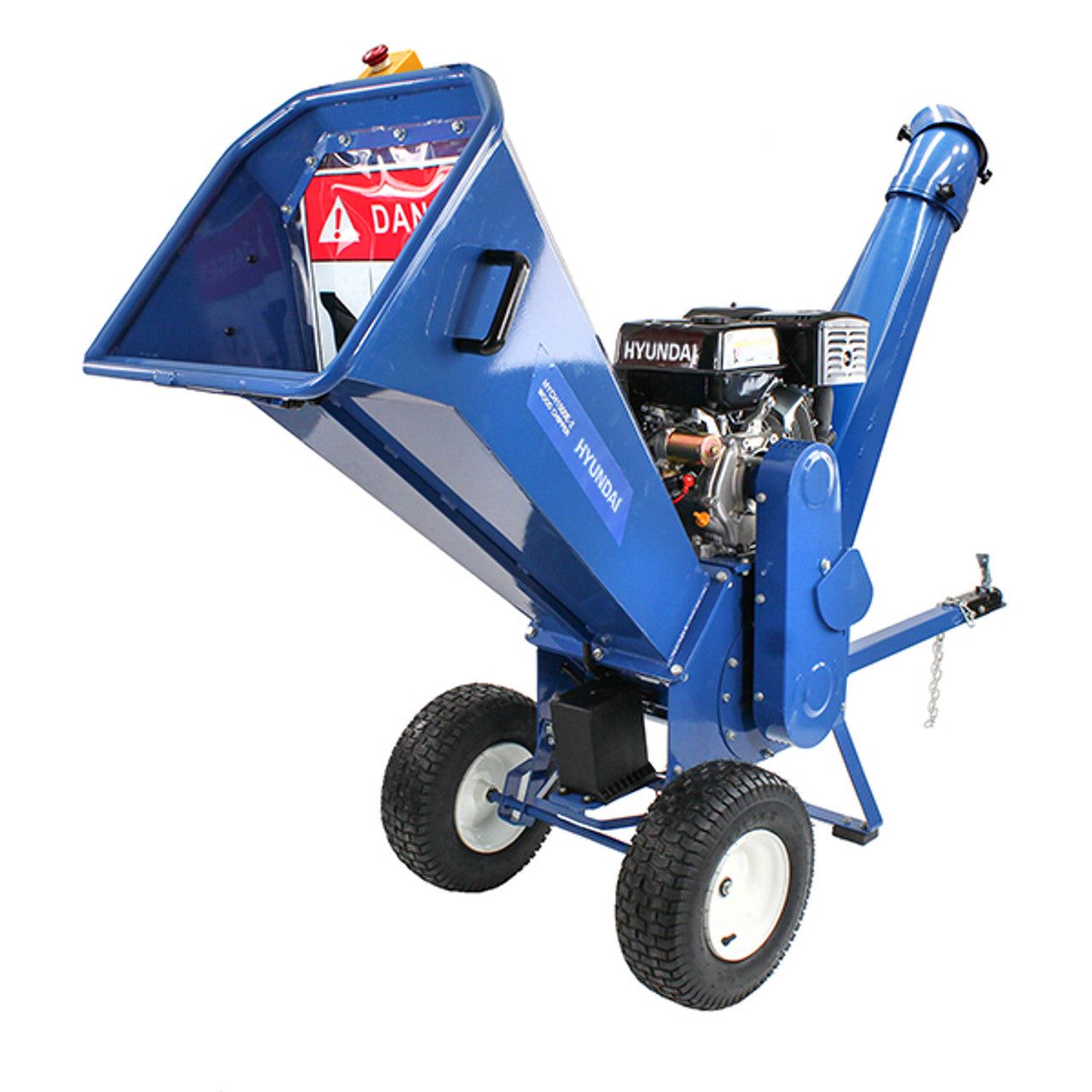 Hyundai HYCH1500E-2 420cc 100mm Petrol Wood Chipper Shredder Mulcher 4-Stroke Engine