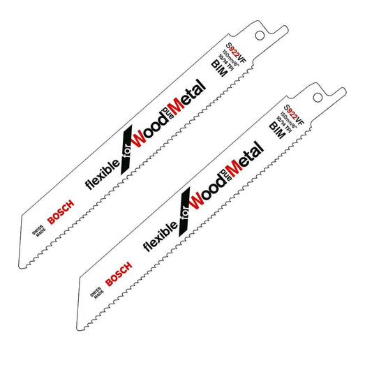 Bosch S922HF Reciprocating Sabre Saw Blade For Wood & Metal Pack of 2 - 2608656039