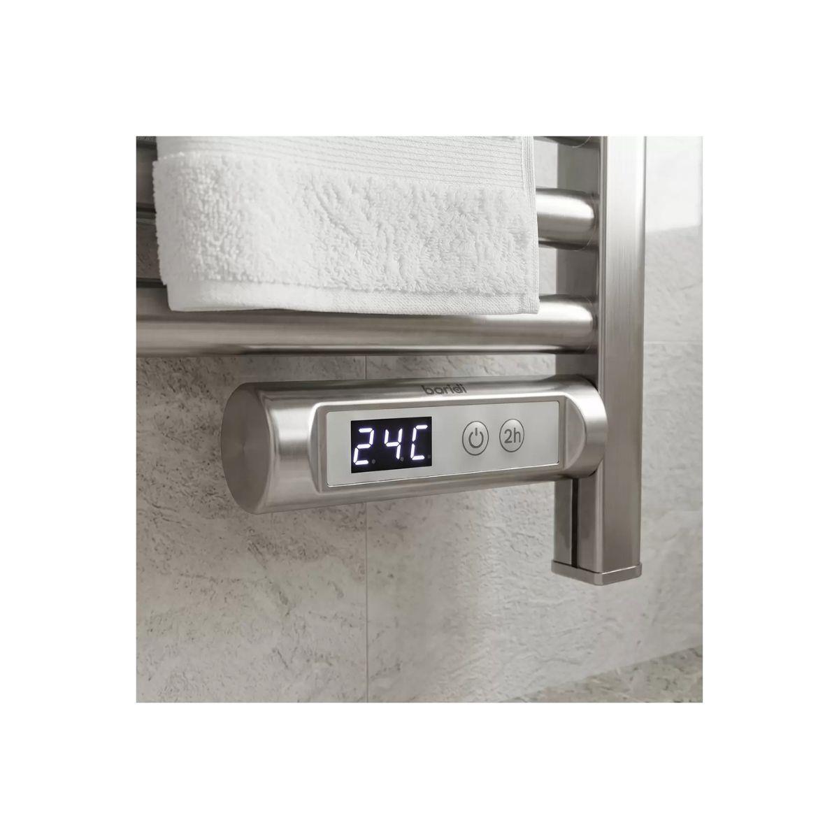 Sealey DH372 Baridi Electric Heated Towel Rail 1085 x 535mm with LED Display Silver 230V