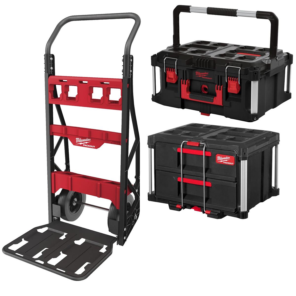 Milwaukee Packout 2 Wheeled Cart with 22