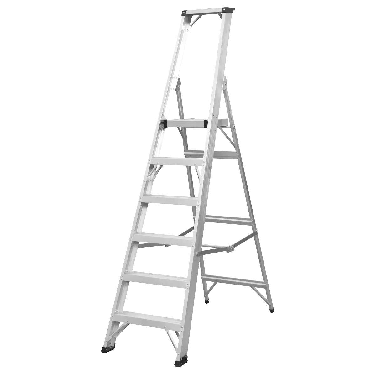 Sealey AXL6 Industrial Aluminium Step Ladder 6-Tread