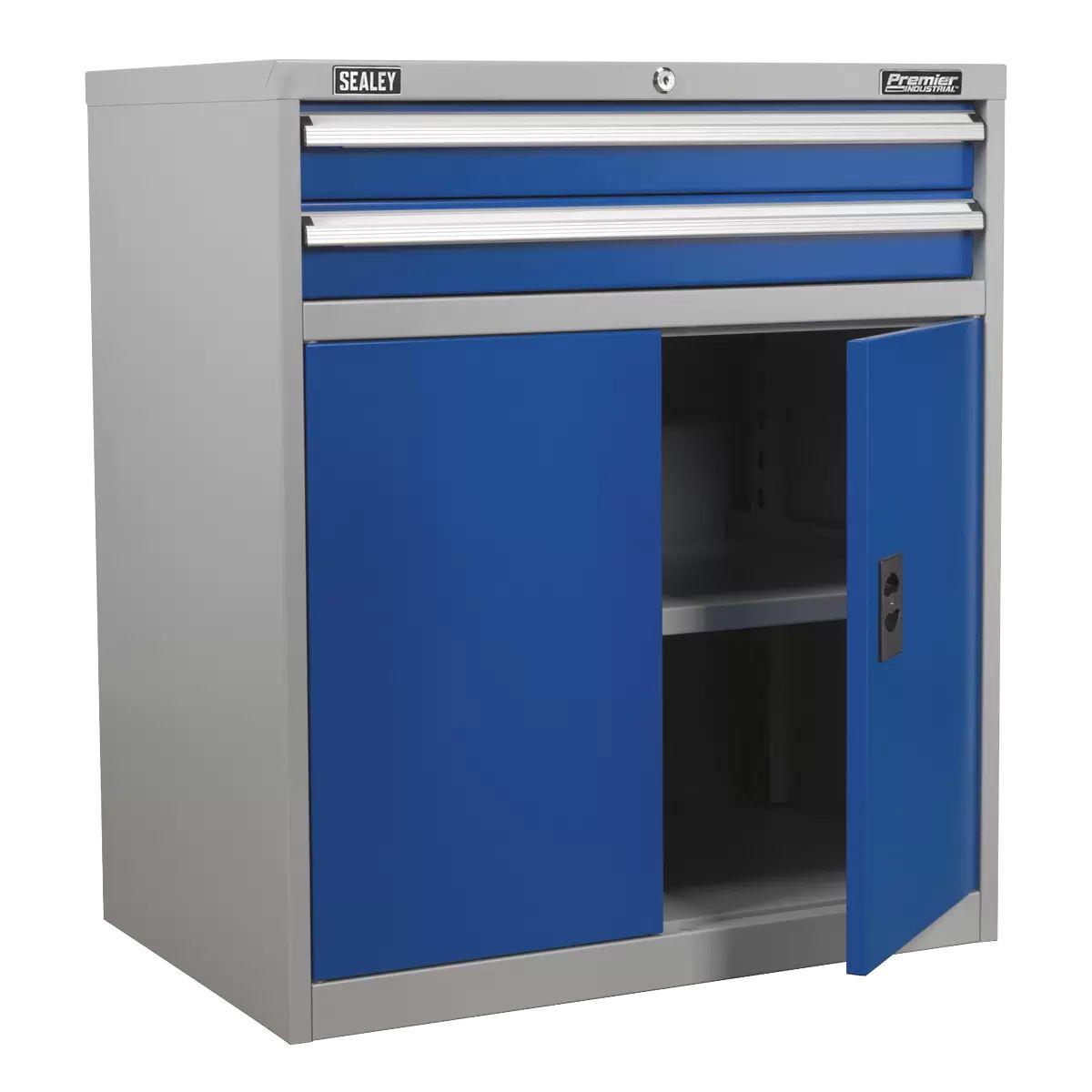 Sealey API8810 Industrial Cabinet 2 Drawer & 1 Shelf Double Locker