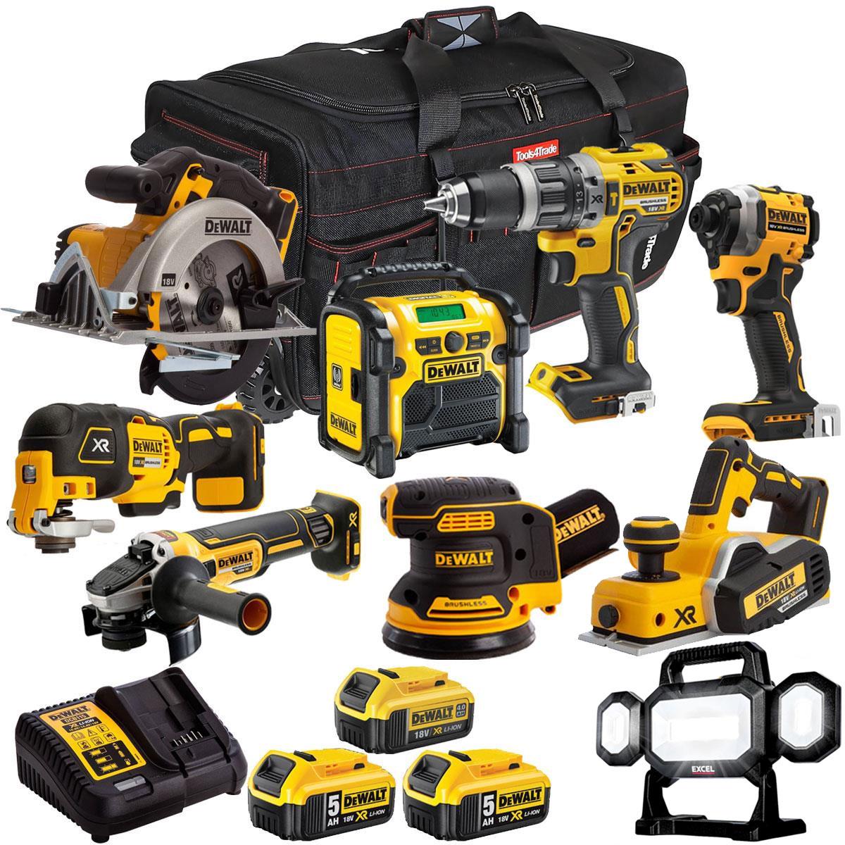 Dewalt 18V 9 Piece Combo Kit with 3 x Batteries & Charger T4TKIT-1702