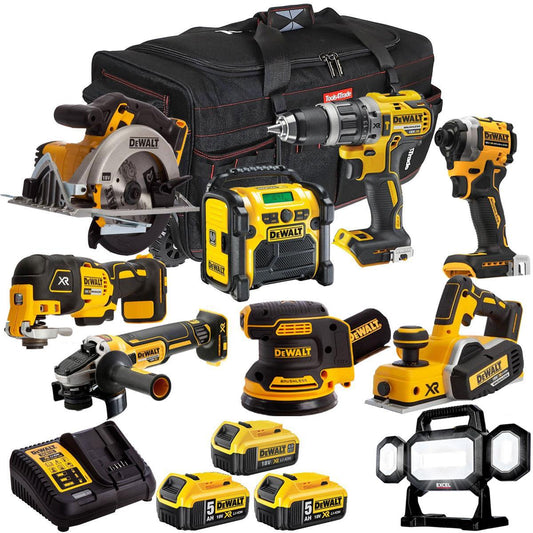 Dewalt 18V 9 Piece Combo Kit with 3 x Batteries & Charger T4TKIT-1702