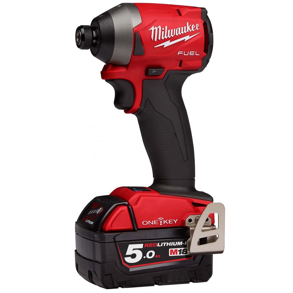 Milwaukee M18ONEID2-502X 18V Fuel One Key Impact Driver with 2 x 5.0Ah Battery & Charger 4933464092