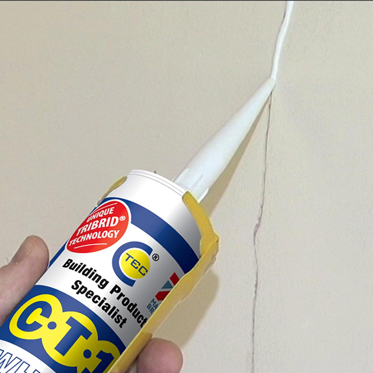 C-TEC CT1 290ml Unique Sealant & Construction Adhesive CT1535206 - White