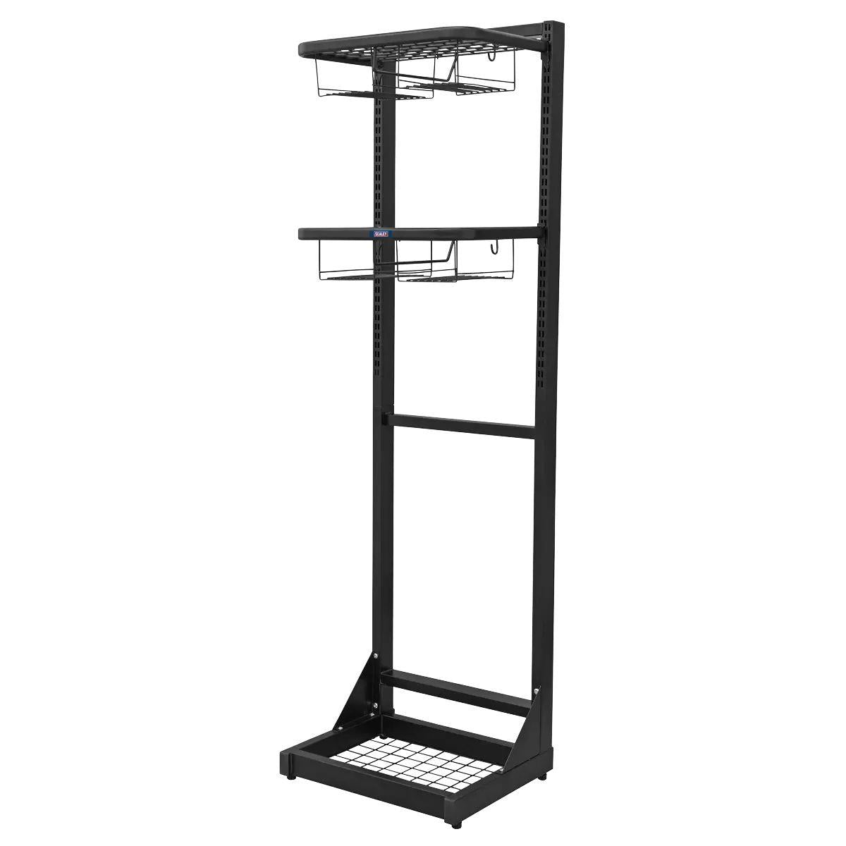 Sealey MS081FS Freestanding Motorcycle Helmet & Gear Storage