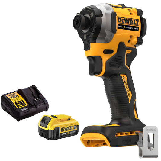 Dewalt DCF850N 18V XR Brushless Impact Driver With 1 x 4.0Ah Battery & Charger