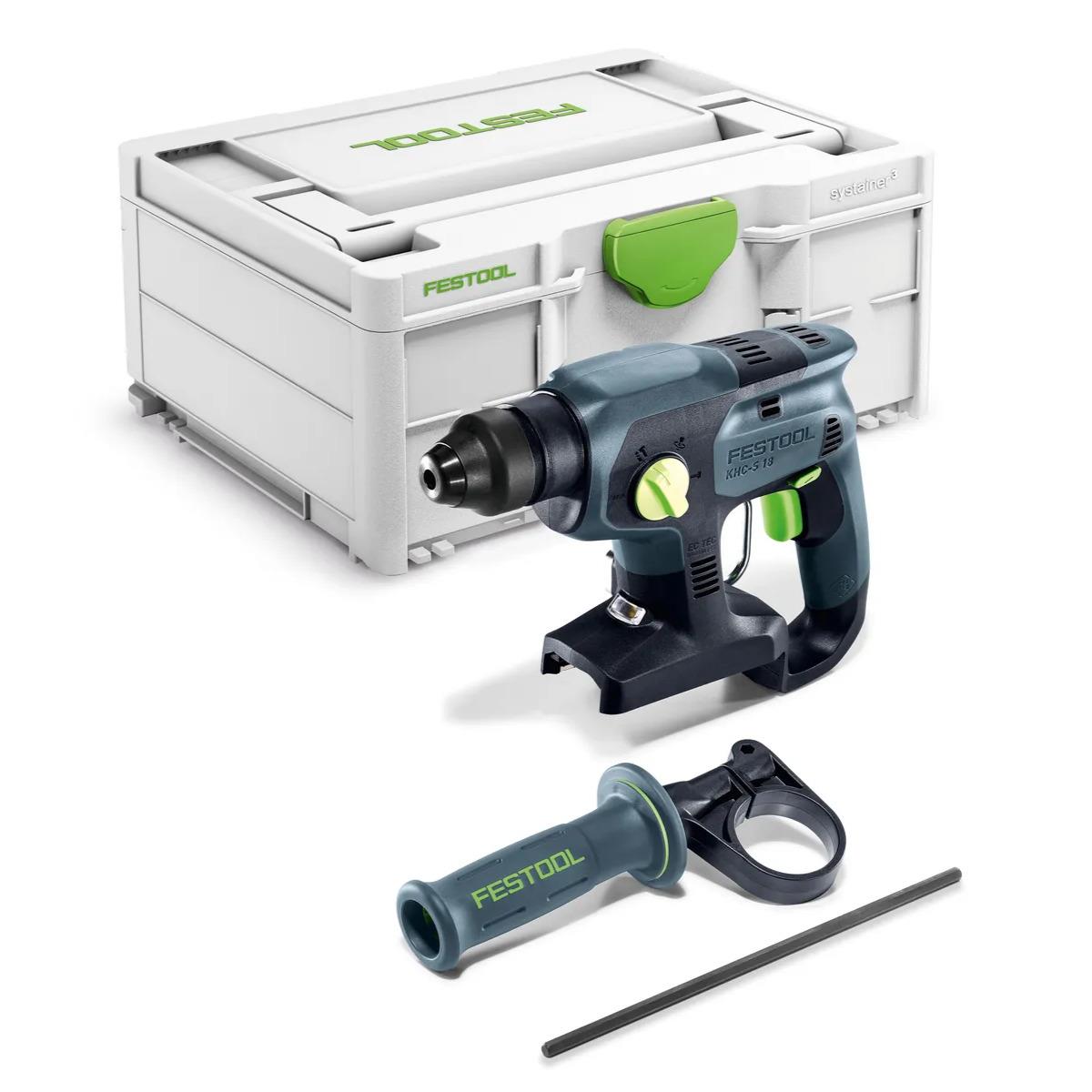 Festool KHC-S 18-Basic 18V Brushless SDS+ Rotary Hammer Drill Body Only in Systainer - 578747