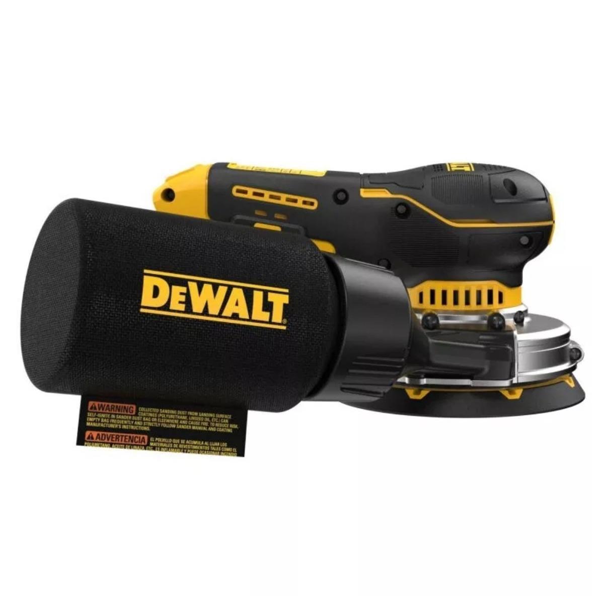 Dewalt DCW211N-XJ 18V XR Brushless 125mm Random Orbital Sander with 1 x 4.0Ah Battery & Charger