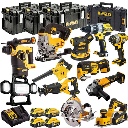 Dewalt 18V 12 Piece Combo Kit with 4 x Batteries & Charger T4TKIT-1319