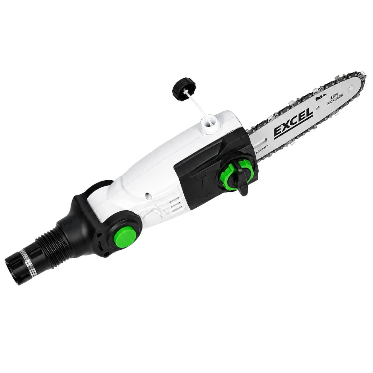 Excel 20V Cordless 2-in-1 Pole Hedge Trimmer & Pole Chainsaw Body Only Item Condition Damaged Box