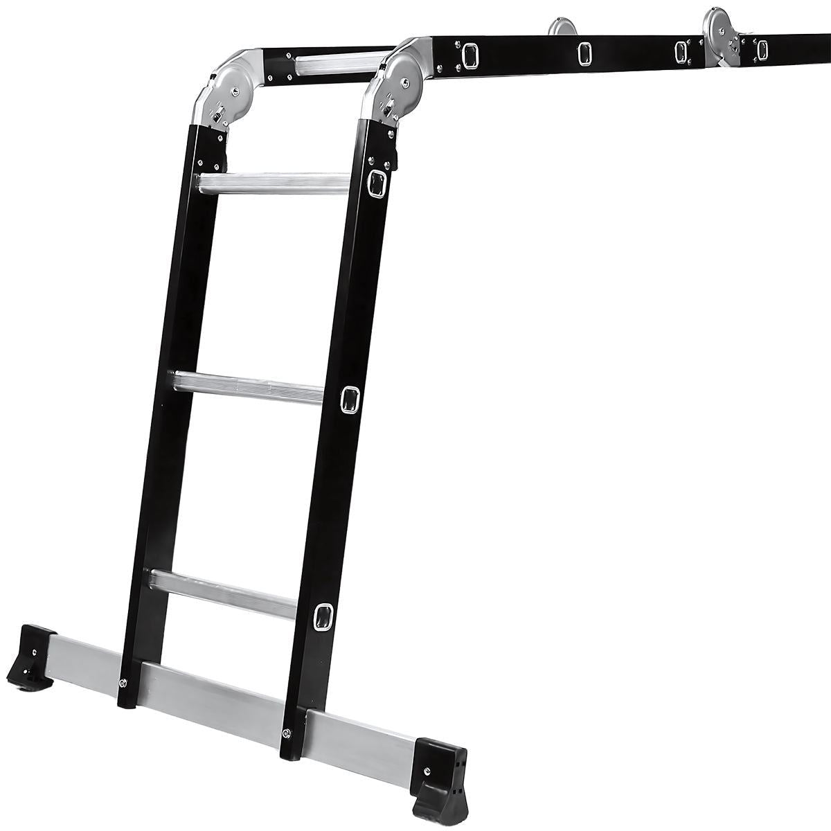 Excel 12 Tread Steel Multi-Purpose Combination Ladder with Platform Item Condition Used