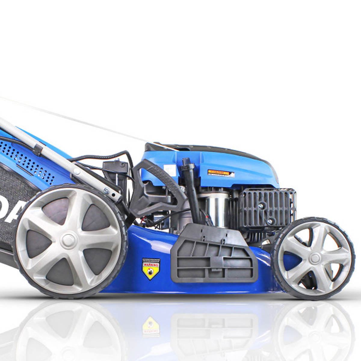 Hyundai HYM510SPE 51cm Self-Propelled Petrol Lawnmower, 196cc Engine, Electric Start, Rear & Side Discharge