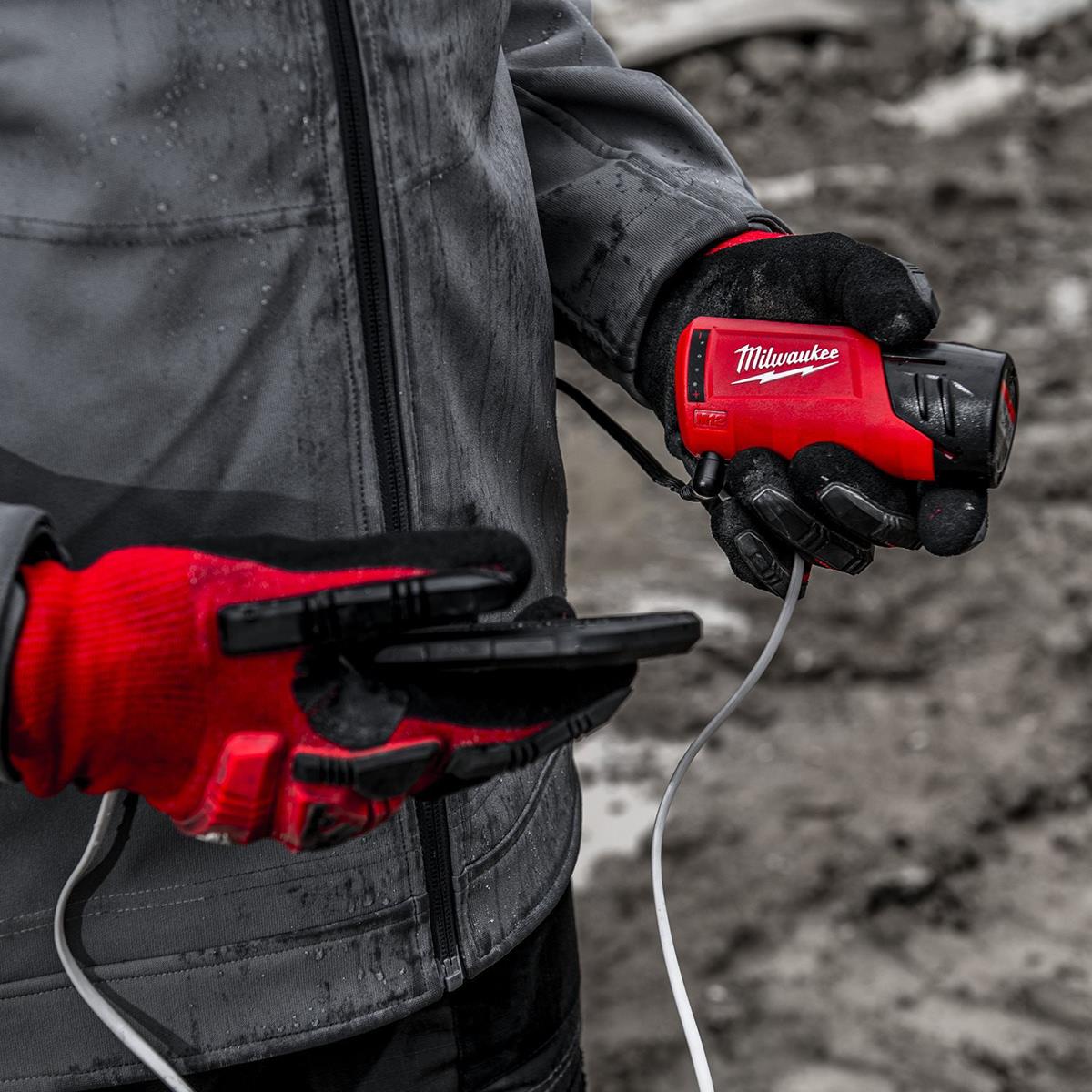 Milwaukee M12HJGREY5-0 M12 12V Heated Work Jacket Grey Size - XXL 4933478976 Item Condition Damaged Box