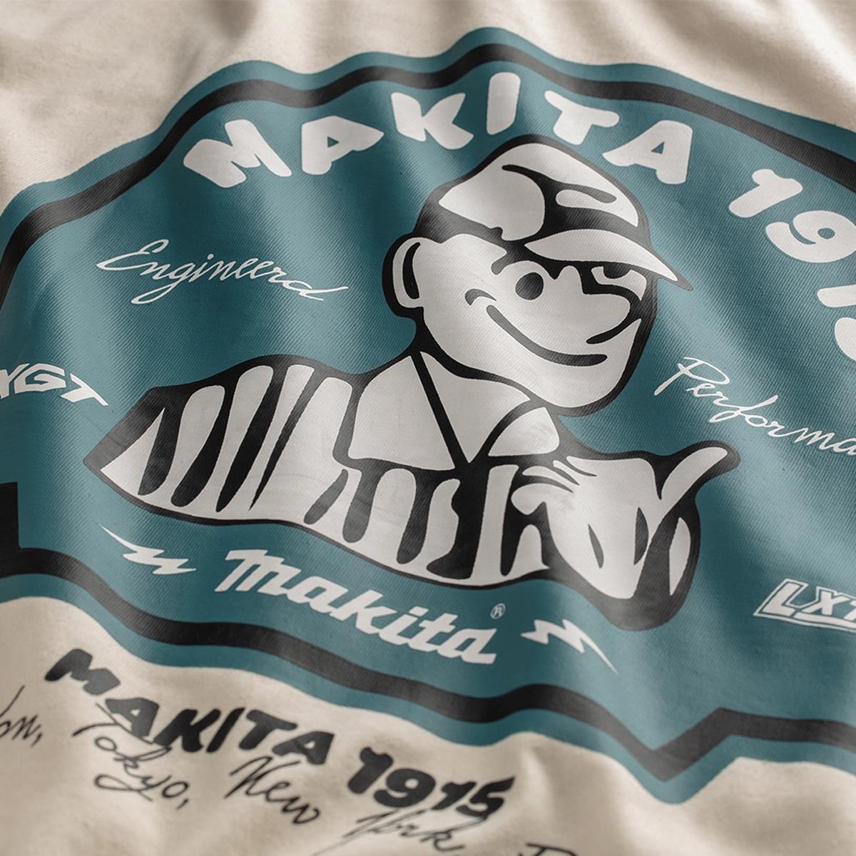 Makita MK101M Origin T-Shirt Regular Fit Off White - Size L