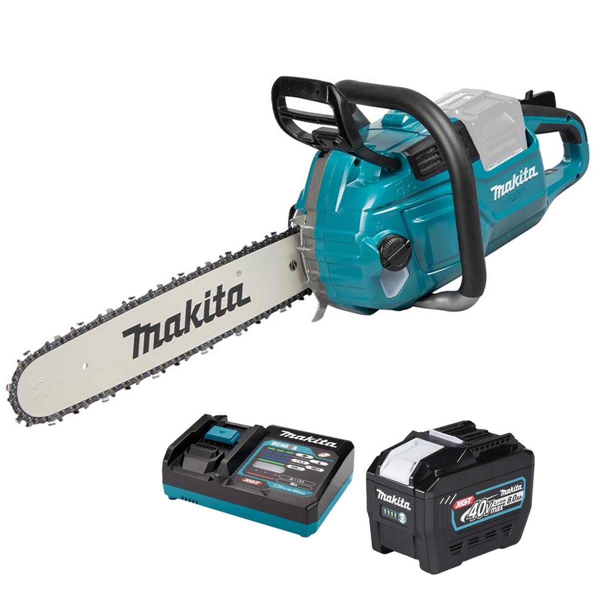 Makita UC030GZ 40V Max XGT Brushless Chainsaw with 1 x 8.0Ah Battery & Charger