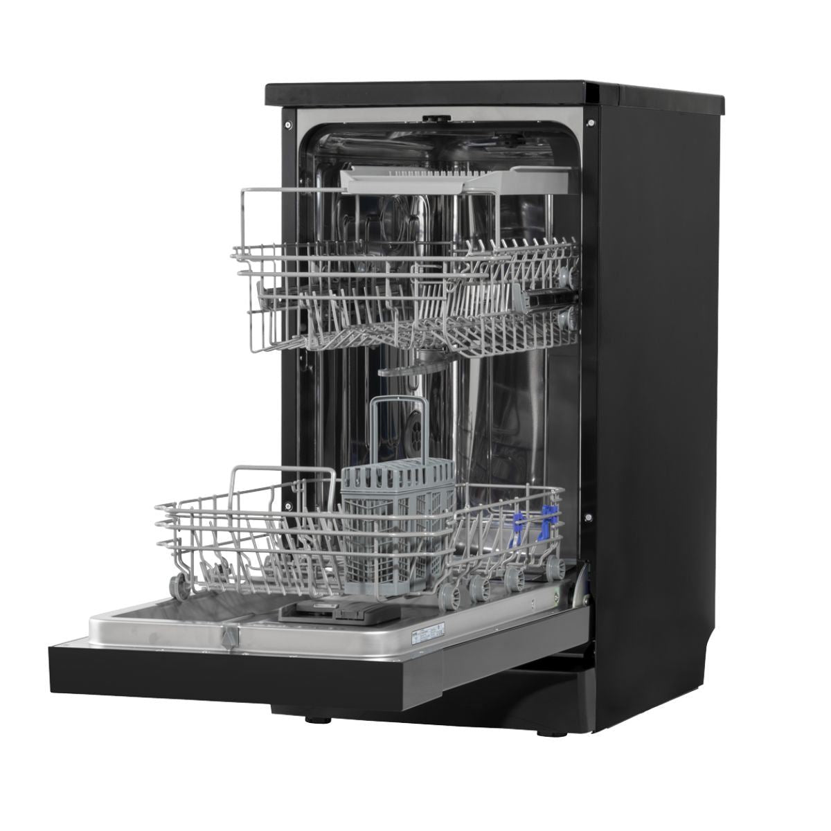 Sealey DH267 Baridi Slimline Freestanding Dishwasher 45cm Wide 10 Place Settings Black