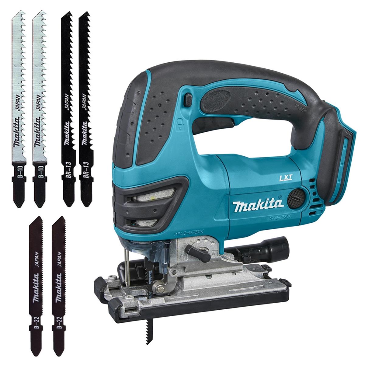 Makita DJV180ZX 18V LXT Cordless Jigsaw Body With Blade Set