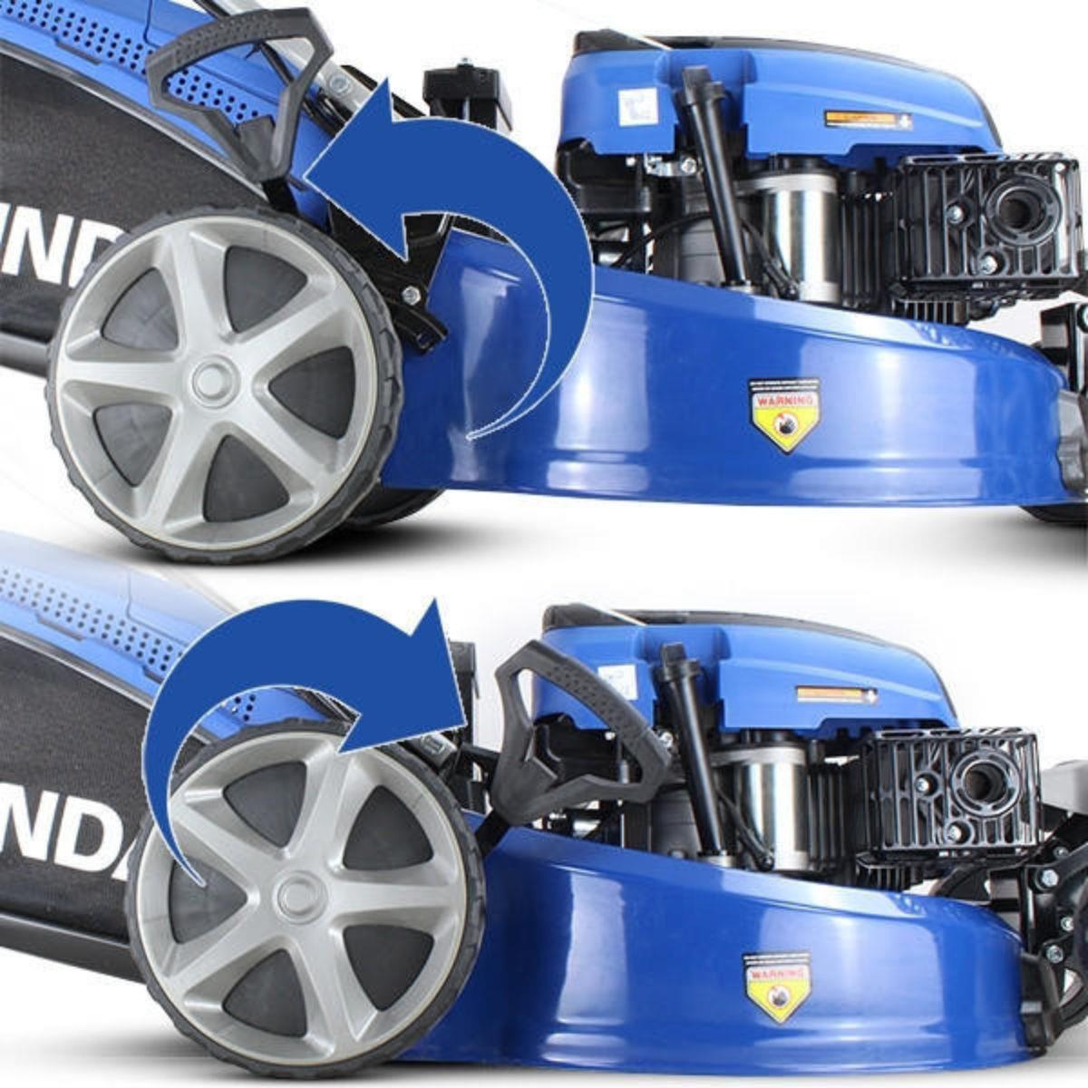 Hyundai HYM510SPEZ 51cm Self-Propelled Petrol Lawnmower, Electric Start, 70L Collector & Mulching