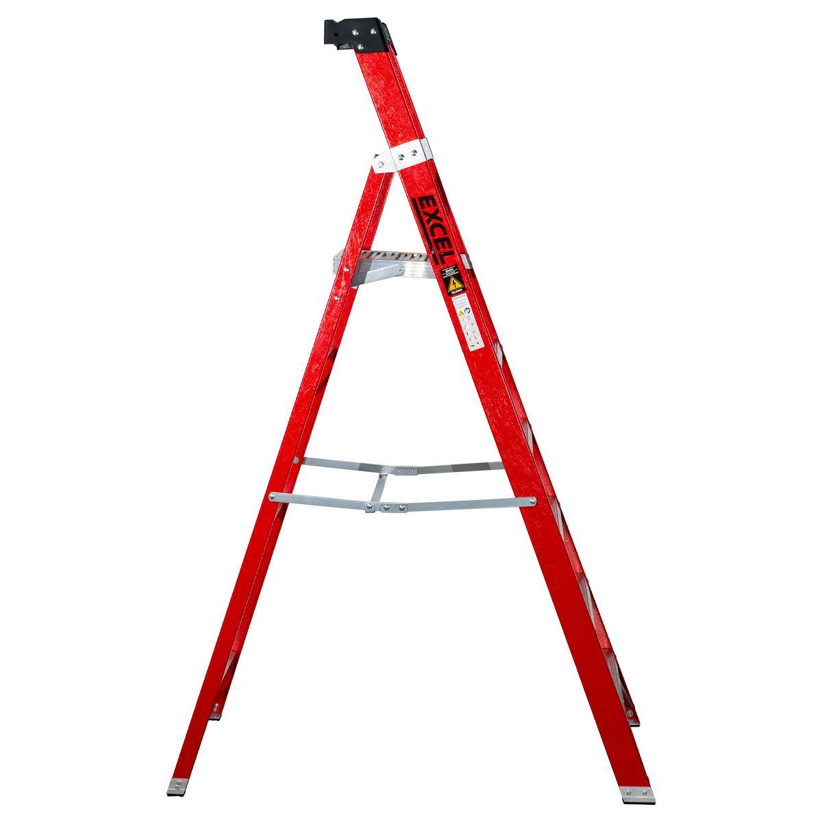 Excel Electricians Fibreglass Platform Step Ladder 6 Tread 2.04m EN131 Item Condition Box Opened Never Used - Collection Only