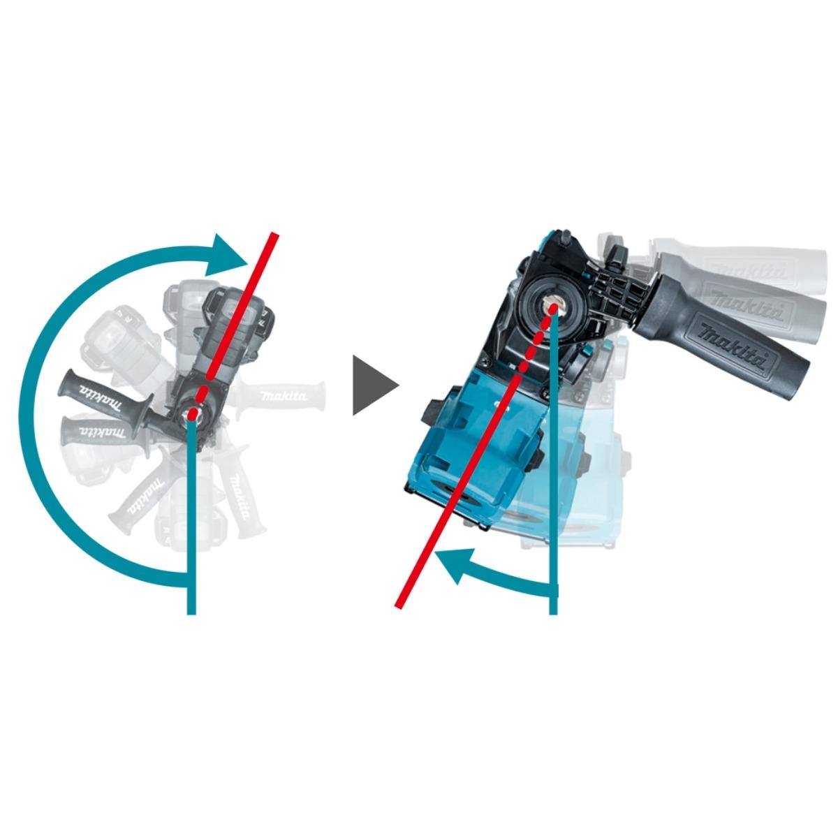 Makita HR011GZ03 40V Max XGT Brushless SDS-Plus Rotary Hammer Drill Body with Dust Collector & Case